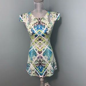 XENIA BOUTIQUE mini Dress with Cut Out size XS wedding guest party cocktail prom